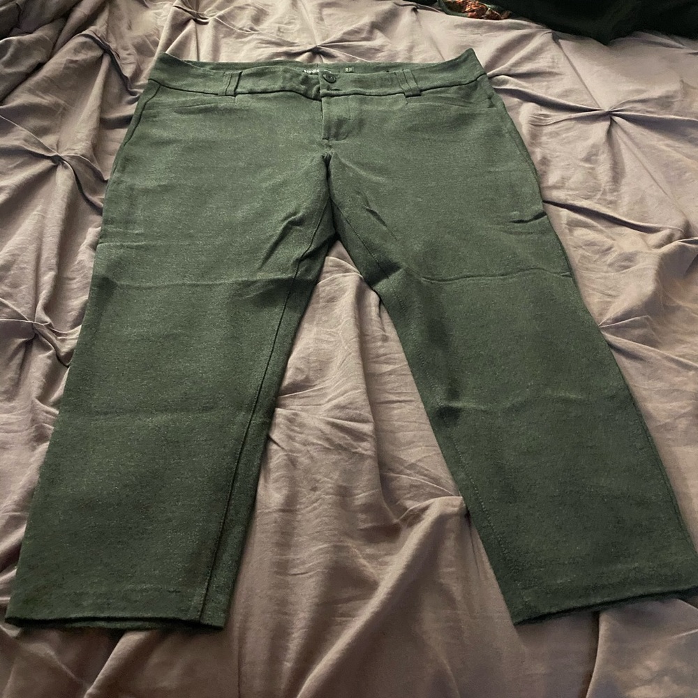 Cropped skinny dress pant